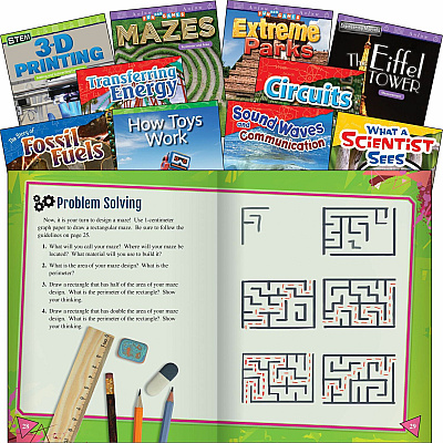 Shell Education Exploring STEM Grade 4 10-Book Set Printed Book (100581)