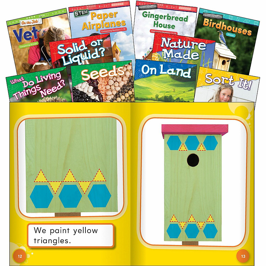 Shell Education Exploring STEM Kindergarten 10-Book Set Printed Book (103736)