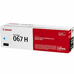 Canon 067 Original High Yield Laser Toner Cartridge - Cyan - 1 Pack (CNMCRTDG067HCYN)