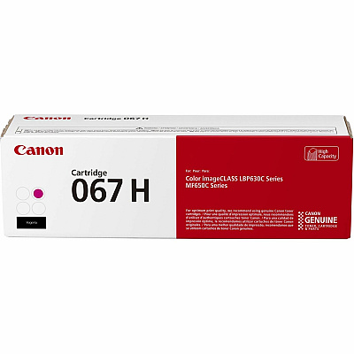 Canon 067 Original High Yield Laser Toner Cartridge - Magenta - 1 Pack (CNMCRTDG067HMA)