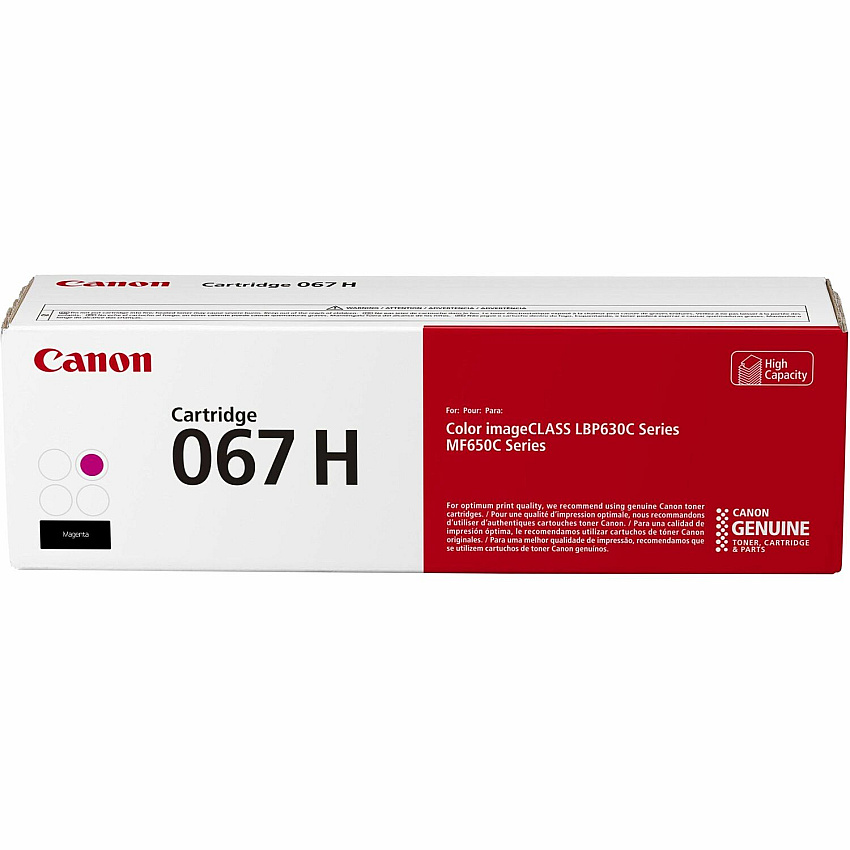Canon 067 Original High Yield Laser Toner Cartridge - Magenta - 1 Pack (CNMCRTDG067HMA)