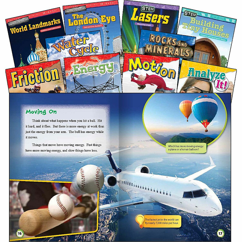 Shell Education Exploring STEM Grade 2 10-Book Set Printed Book (100579)