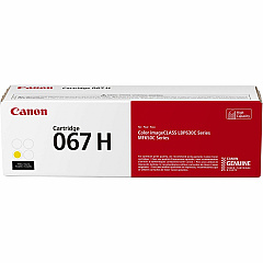 Canon 067 Original High Yield Laser Toner Cartridge - Yellow - 1 Pack (CNMCRTDG067HYW)