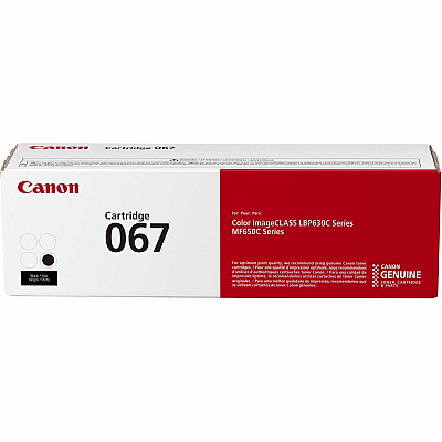 Canon 067 Original Standard Yield Laser Toner Cartridge - Black - 1 Pack (CNMCRTDG067BK)