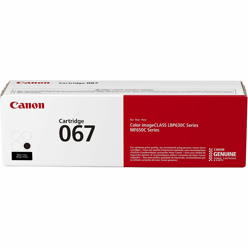 Canon 067 Original Standard Yield Laser Toner Cartridge - Black - 1 Pack (CNMCRTDG067BK)