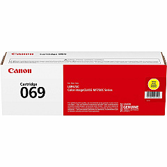 Canon 069 Original Standard Yield Laser Toner Cartridge - Yellow - 1 Pack (CNMCRTDG069YW)