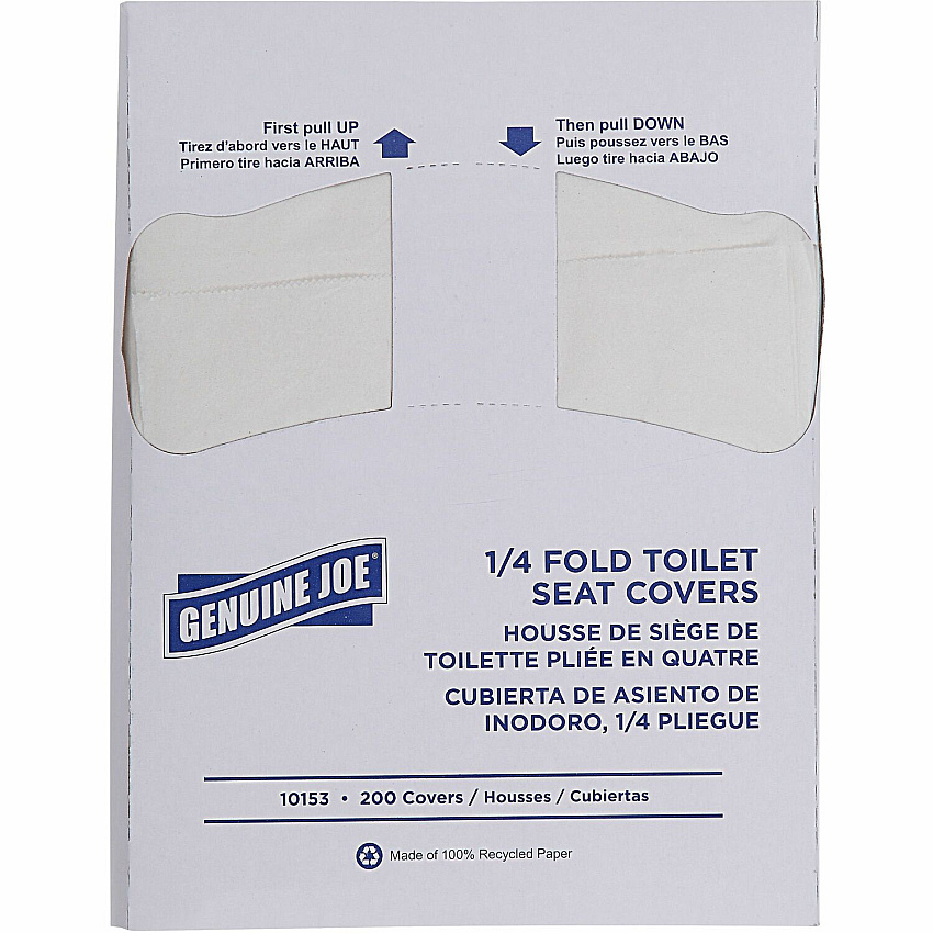 Genuine Joe Quarter-Fold Toilet Seat Covers (GJO10153)