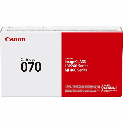 Canon 070 Original Standard Yield Laser Toner Cartridge - Black - 1 Pack (CNMCRTDG070)