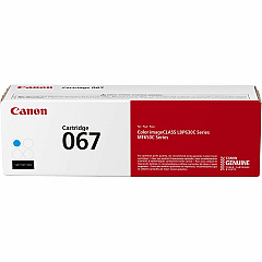 Canon 067 Original Standard Yield Laser Toner Cartridge - Cyan - 1 Pack (CNMCRTDG067CYN)