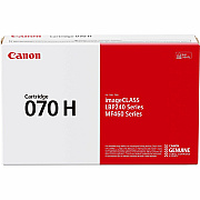 Canon 070 Original High Yield Laser Toner Cartridge - Black - 1 Pack (CNMCRTDG070H)