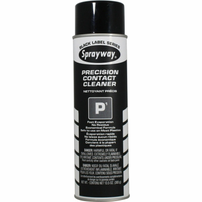 Claire P1 Precision Contact Cleaner - For Electrical Contact, Electronic Equipment - 13.50 fl oz - Non-corrosive, Non-staining, Quick Drying, Residue-free - 12 / Carton - Black Claire P1 Precision Contact Cleaner - For Electrical Contact, Electronic Equipment - 13.50 fl oz - Non-corrosive, Non-staining, Quick Drying, Residue-free - 12 / Carton - Black