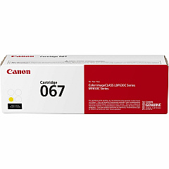 Canon 067 Original Standard Yield Laser Toner Cartridge - Yellow - 1 Pack (CNMCRTDG067YW)
