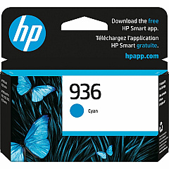 HP 936 Original Inkjet Ink Cartridge - Cyan Pack (HEW4S6U9LN)