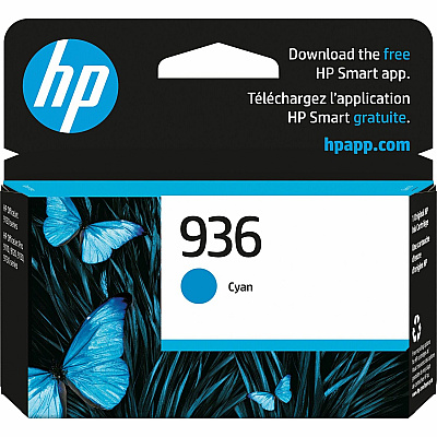 HP 936 Original Inkjet Ink Cartridge - Cyan Pack (HEW4S6U9LN)