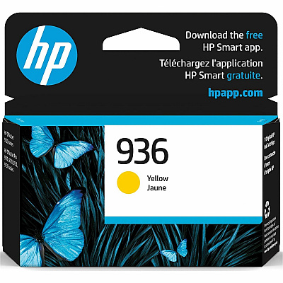 HP 936 Original Inkjet Ink Cartridge - Yellow Pack (HEW4S6V1LN)