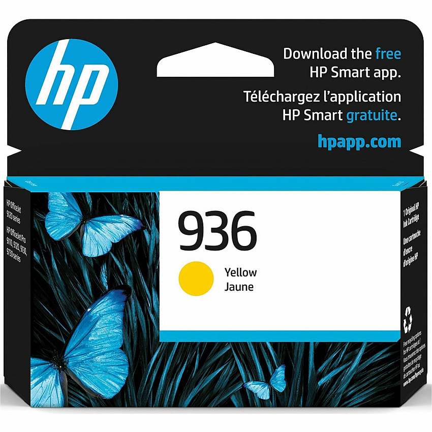 HP 936 Original Inkjet Ink Cartridge - Yellow Pack (HEW4S6V1LN)