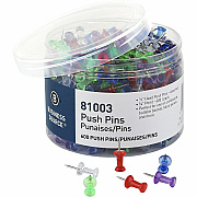 Business Source 1/2" Head Pushpins (BSN81003)