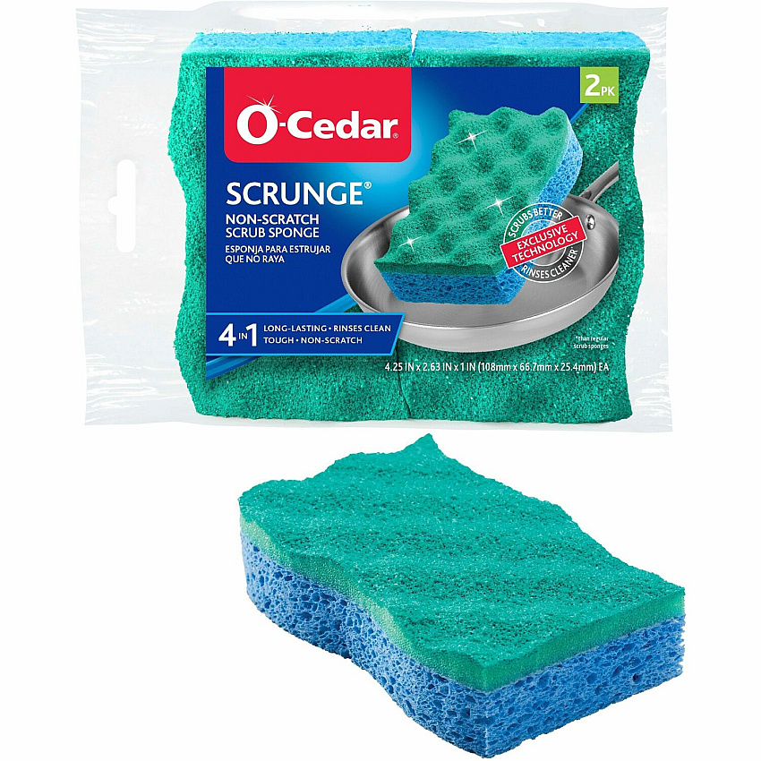 O-Cedar Scrunge Non-Scratch Scrub Sponge (FHP169431)
