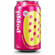 Poppi Strawberry Lemon-Flavored Prebiotic Soda (POI50006)
