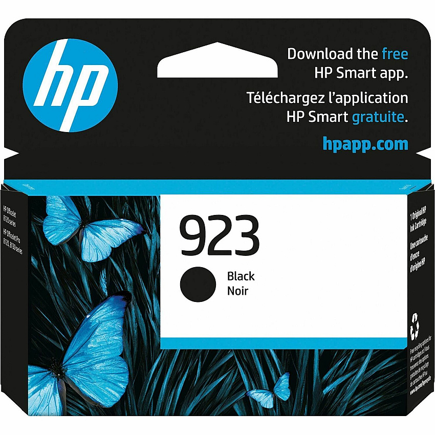 HP 923 Original Inkjet Ink Cartridge - Black Pack (HEW4K0T3LN)