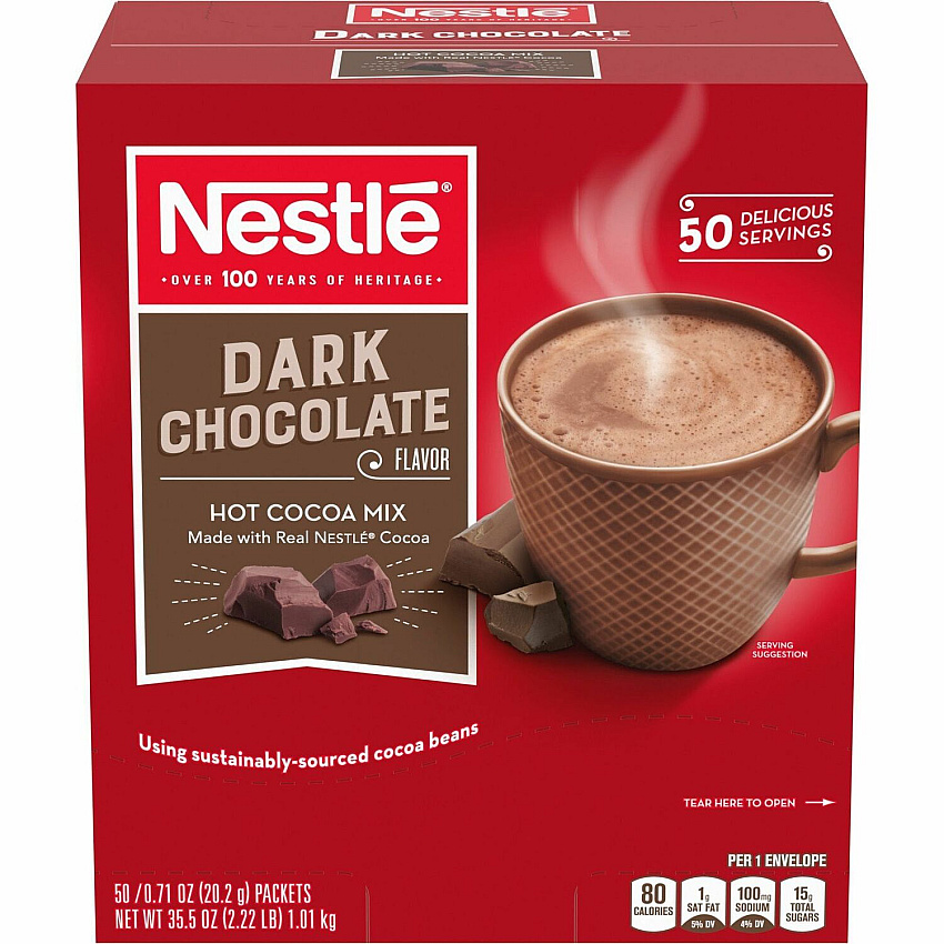 Nestle Dark Chocolate Single-Serve Hot Cocoa Mix (NES70060)