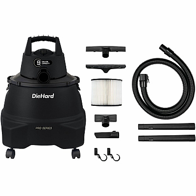 DieHard 9-Gallon 5.5 HP Pro Wet/Dry Vacuum (ESMDH7000501)