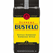Folgers Cafe Bustelo Whole Bean Coffee, Espresso, 32 oz Bag, 4/Carton (FOL21892)