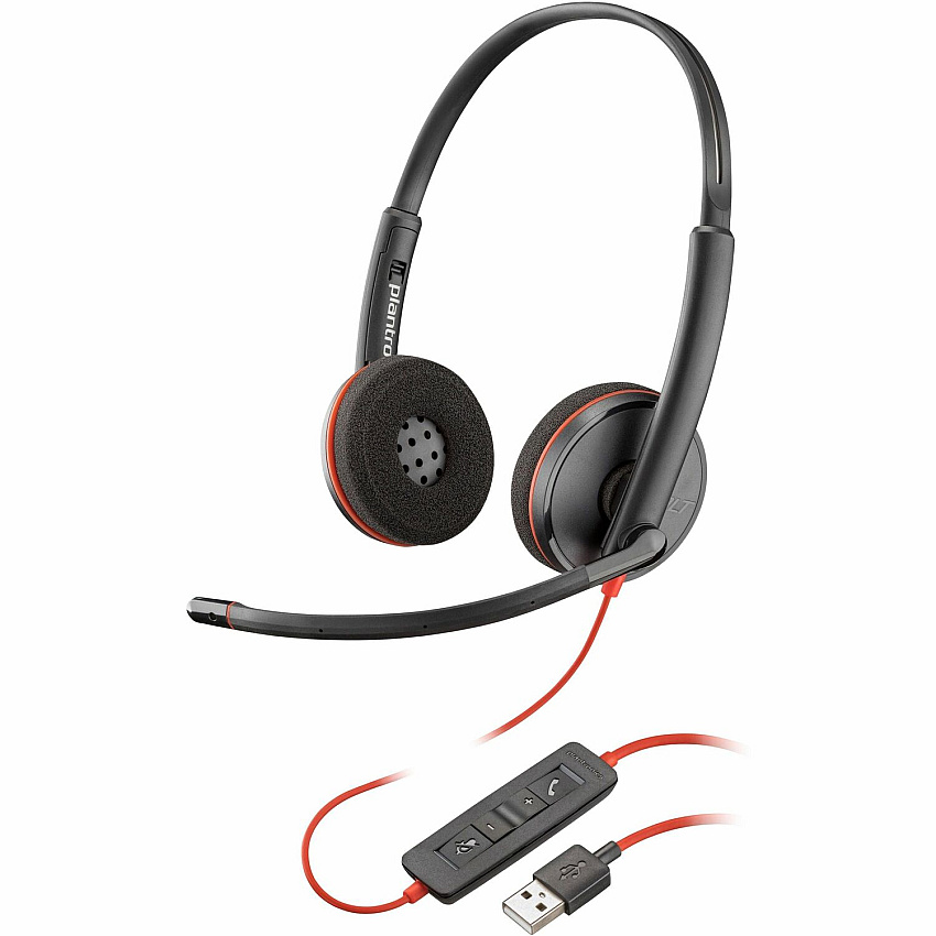 Poly Blackwire 3220 Stereo USB-A Headset (HEW8M3X5A6)