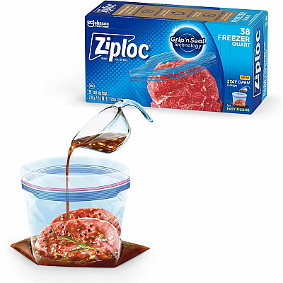 Ziploc Grip n' Seal Freezer Bags (SJN351177CT)