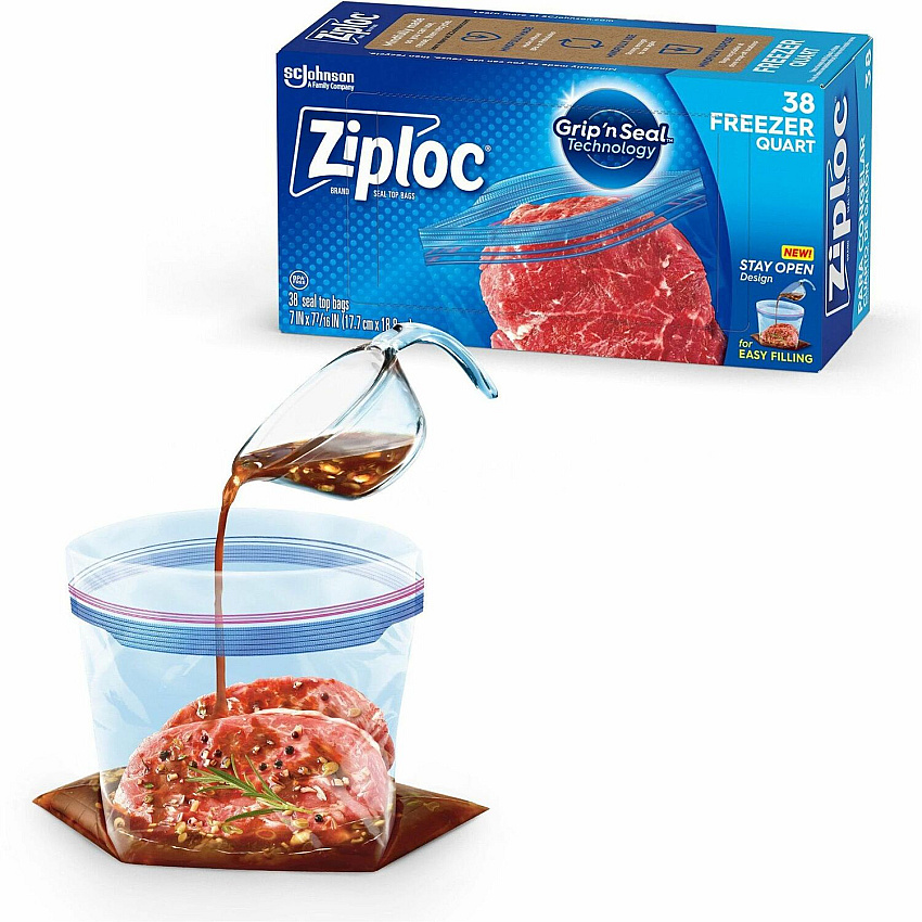 Ziploc Grip n' Seal Freezer Bags (SJN351177CT)