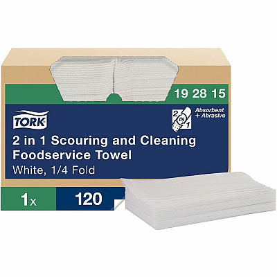 Tork 2-in-1 Scouring/Cleaning Foodservice Towels (TRK192815)