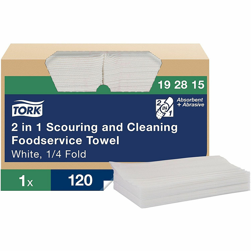 Tork 2-in-1 Scouring/Cleaning Foodservice Towels (TRK192815)