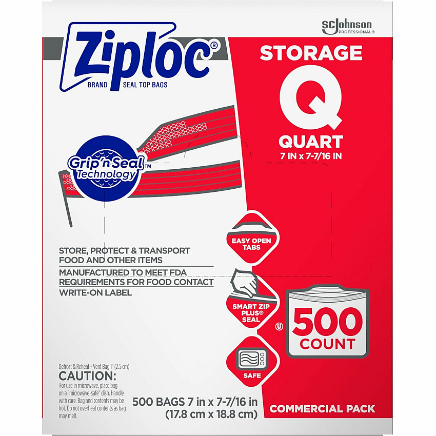 Ziploc Quart Storage Bags (SJN364899)