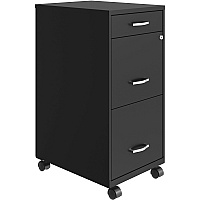 NuSparc Mobile File Cabinet (NPRVF318BMBK)