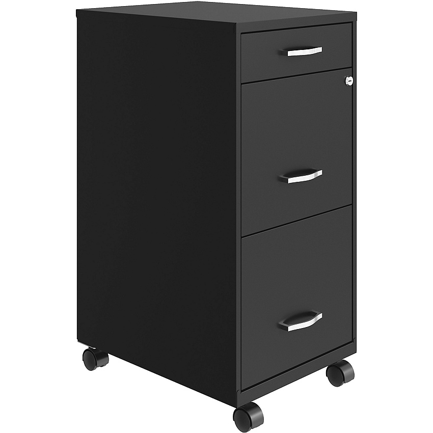 NuSparc Mobile File Cabinet (NPRVF318BMBK)