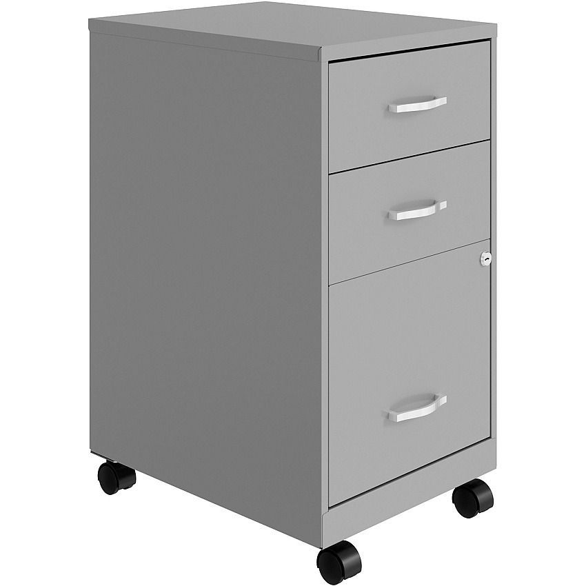 NuSparc 3-Drawer Organizer Metal File Cabinet (NPRVF318CMSR)