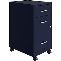 NuSparc 3-Drawer Organizer Metal File Cabinet (NPRVF318CMNY)