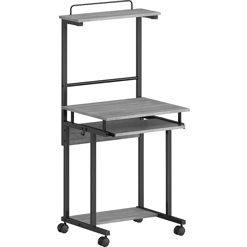 NuSparc Mobile Computer Workstation w/Keybrd Tray (NPRWS100AMWC)