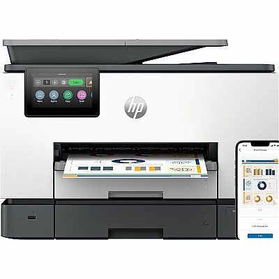 HP Officejet Pro 9130b Wired & Wireless Inkjet Multifunction Printer - Color - Cement (HEW4U555A)
