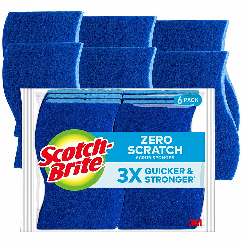 Scotch-Brite Zero Scratch Non-Scratch Scrub Sponges (MMM5266CT)