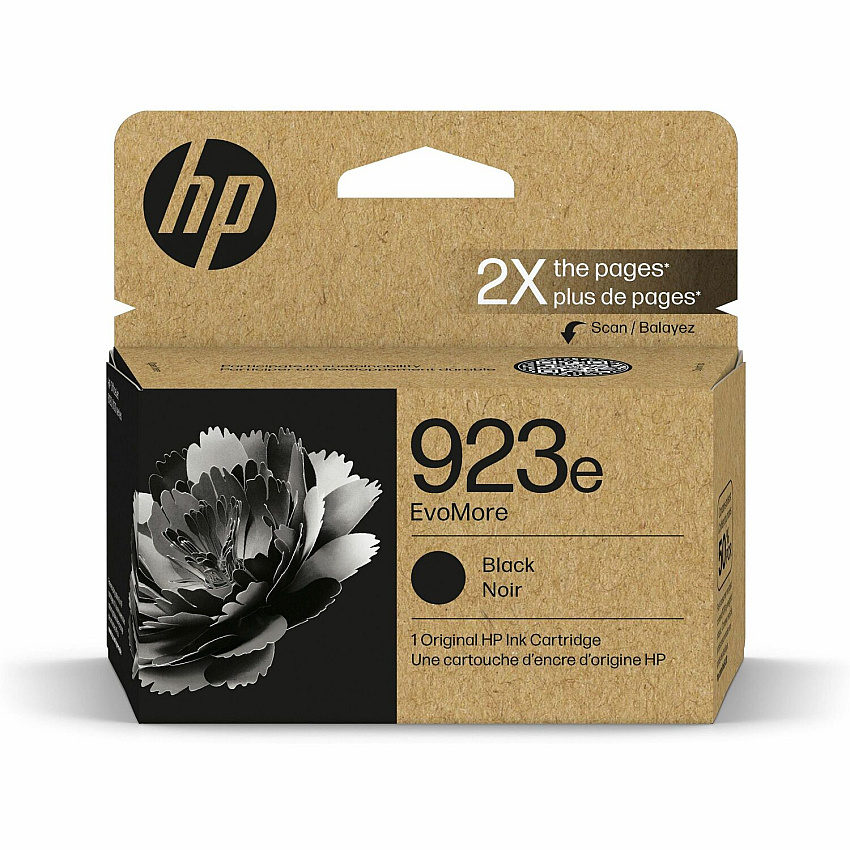 HP EvoMore 923e Original High Yield Inkjet Ink Cartridge - Black - 1 Pack (HEW4K0T7LN)