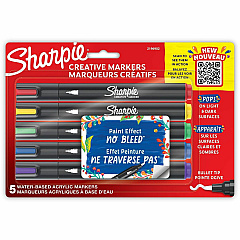 Sharpie Creative Markers, Water-Based Acrylic Markers, Bullet Tip (SAN2196902)