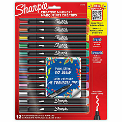 Sharpie Creative Markers, Water-Based Acrylic Markers, Bullet Tip (SAN2196905)