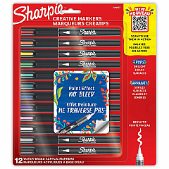 Sharpie Creative Markers, Water-Based Acrylic Markers, Brush Tip (SAN2196907)