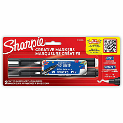 Sharpie Creative Markers, Water-Based Acrylic Markers, Bullet Tip (SAN2196906)