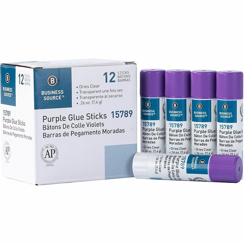 Business Source Bulk Purple Glue Sticks (BSN15789)