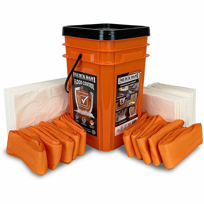 Quick Dam Compact Square Grab & Go Bucket Kits (APRWUGGV)