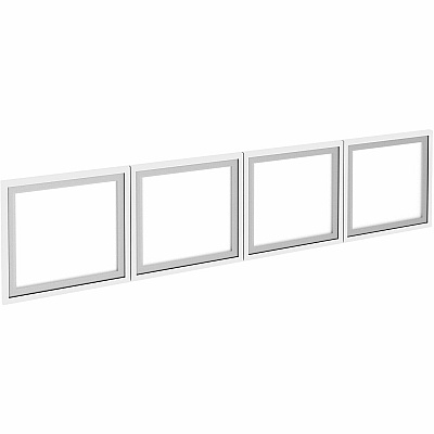 Lorell Wall-Mount Hutch Frosted Glass Door (LLR59713)