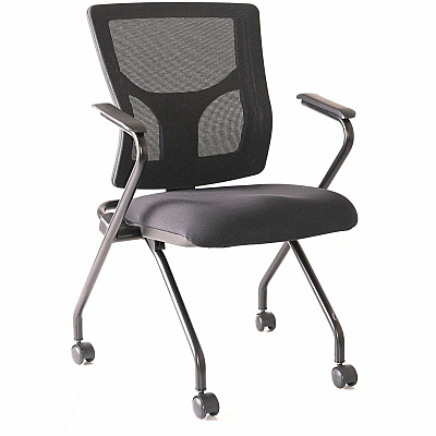 Lorell Conjure Mesh Training Chairs with Arms (LLR62019)