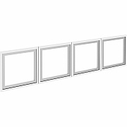 Lorell Wall-Mount Hutch Frosted Glass Door (LLR59712)